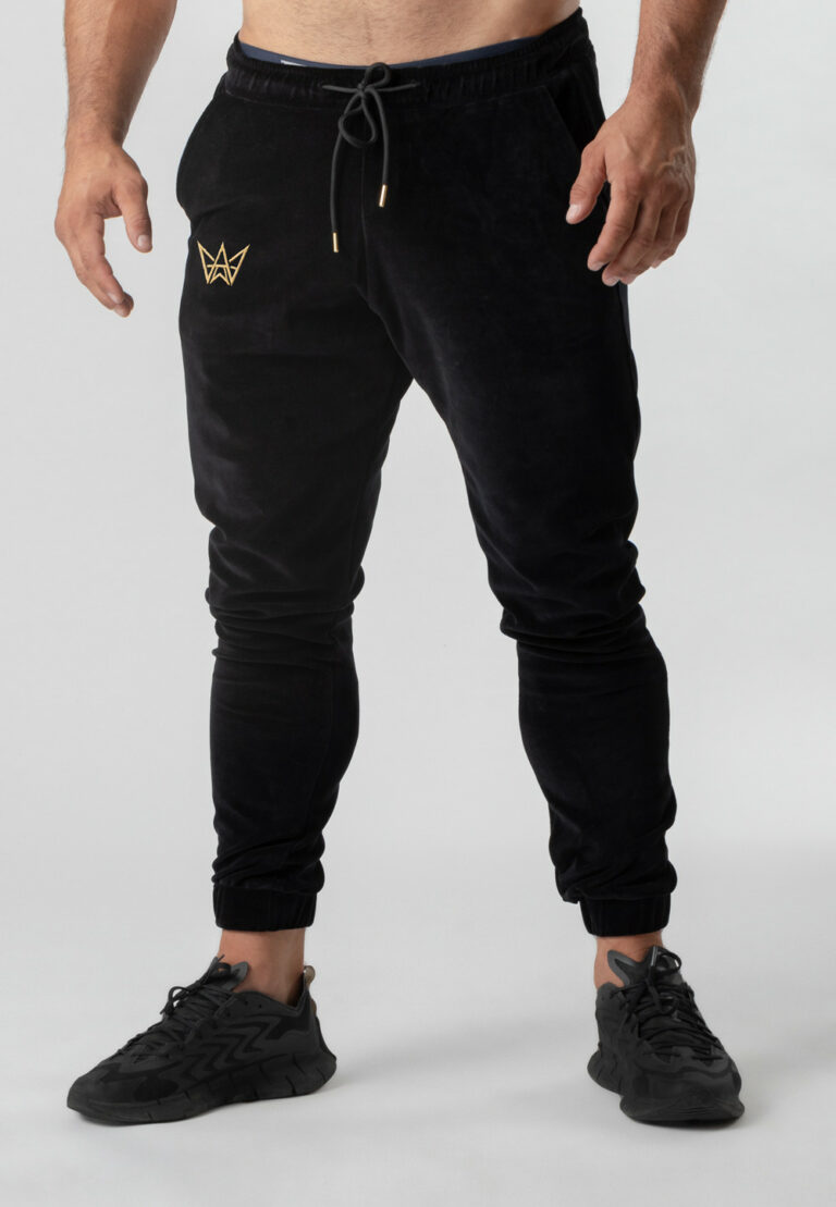 Velvet Sweatpants Black