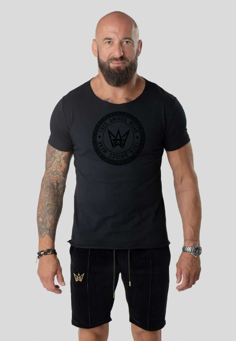 Paco Slim Fit 200g Warrior Short T-Shirt – Black