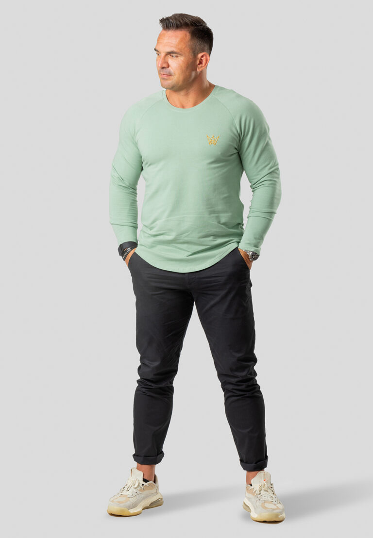 Urban Motion Raglan Longsleeve Sweatshirt – Mint
