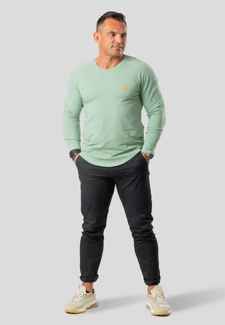 Urban Motion Raglan Longsleeve Sweatshirt – Mint