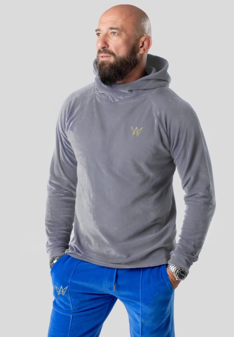 Hoodie Velvet Gray