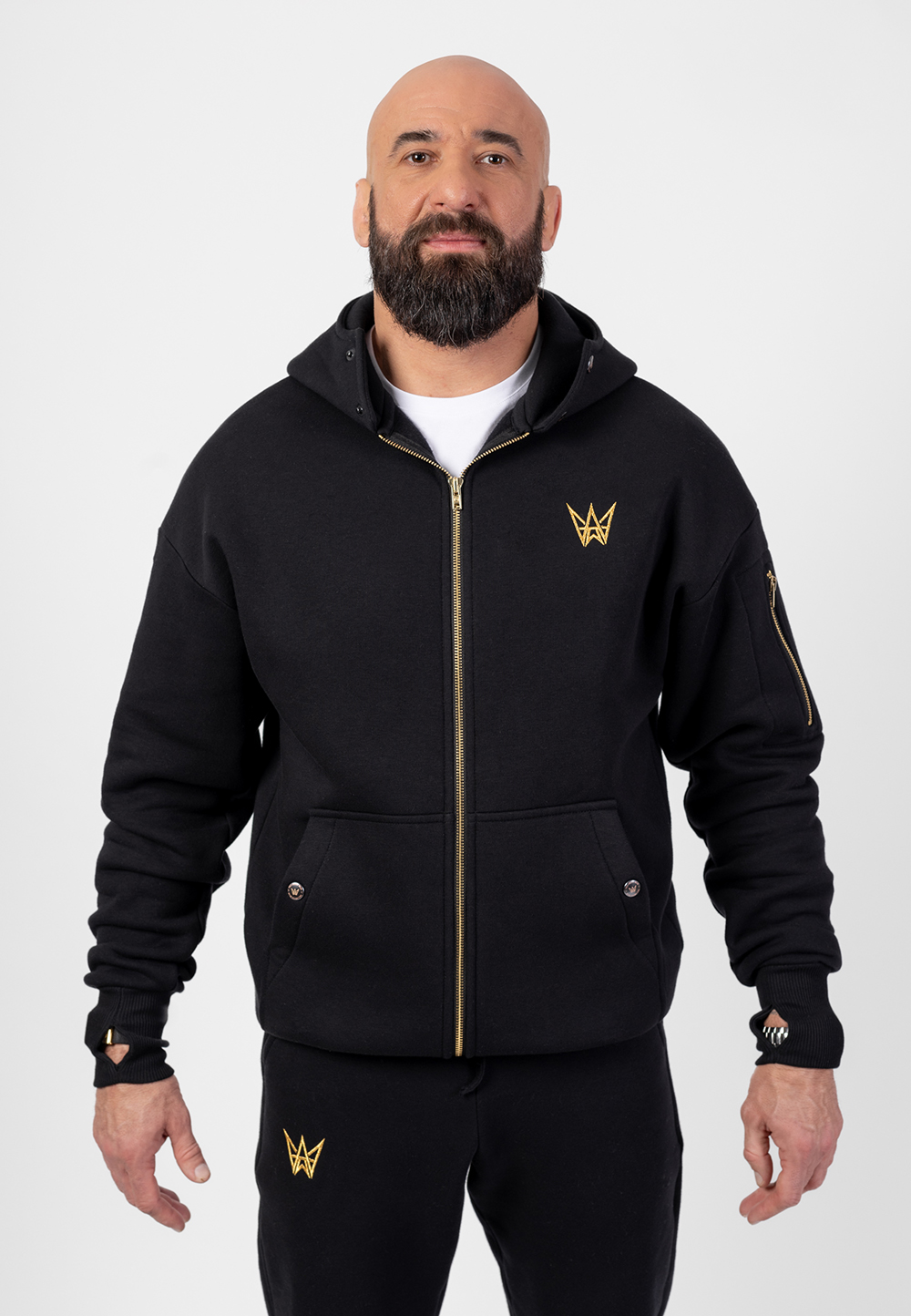 bluza czarna rozsuwana