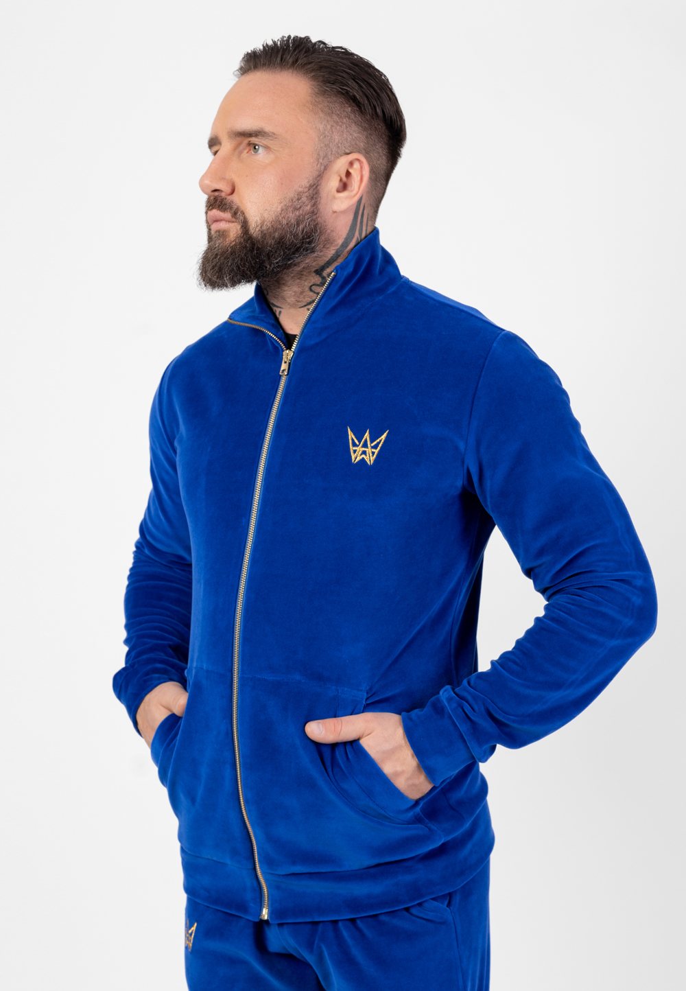 bluza męska ze stójką na zamek