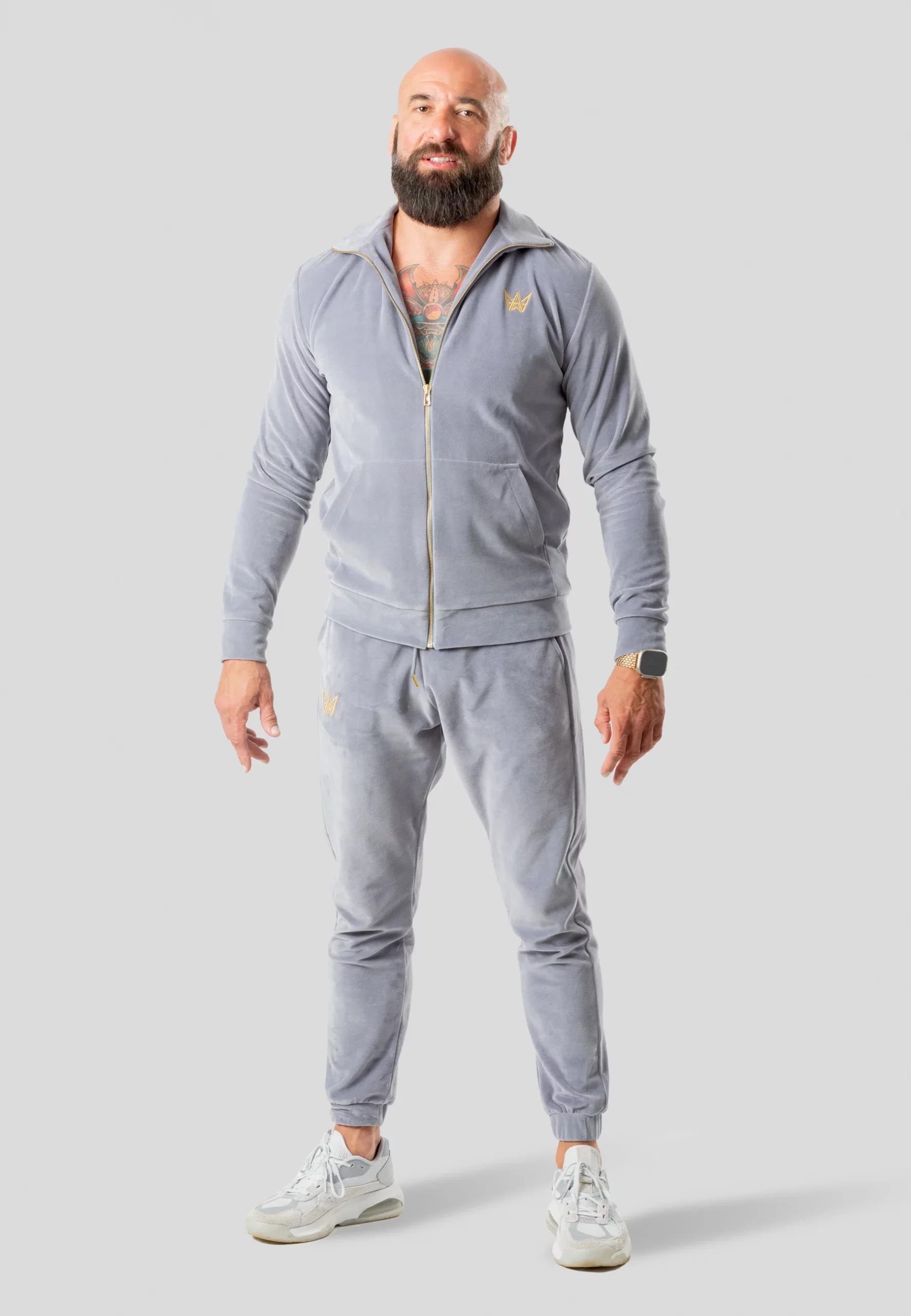 bluza meska szara bez kaptura