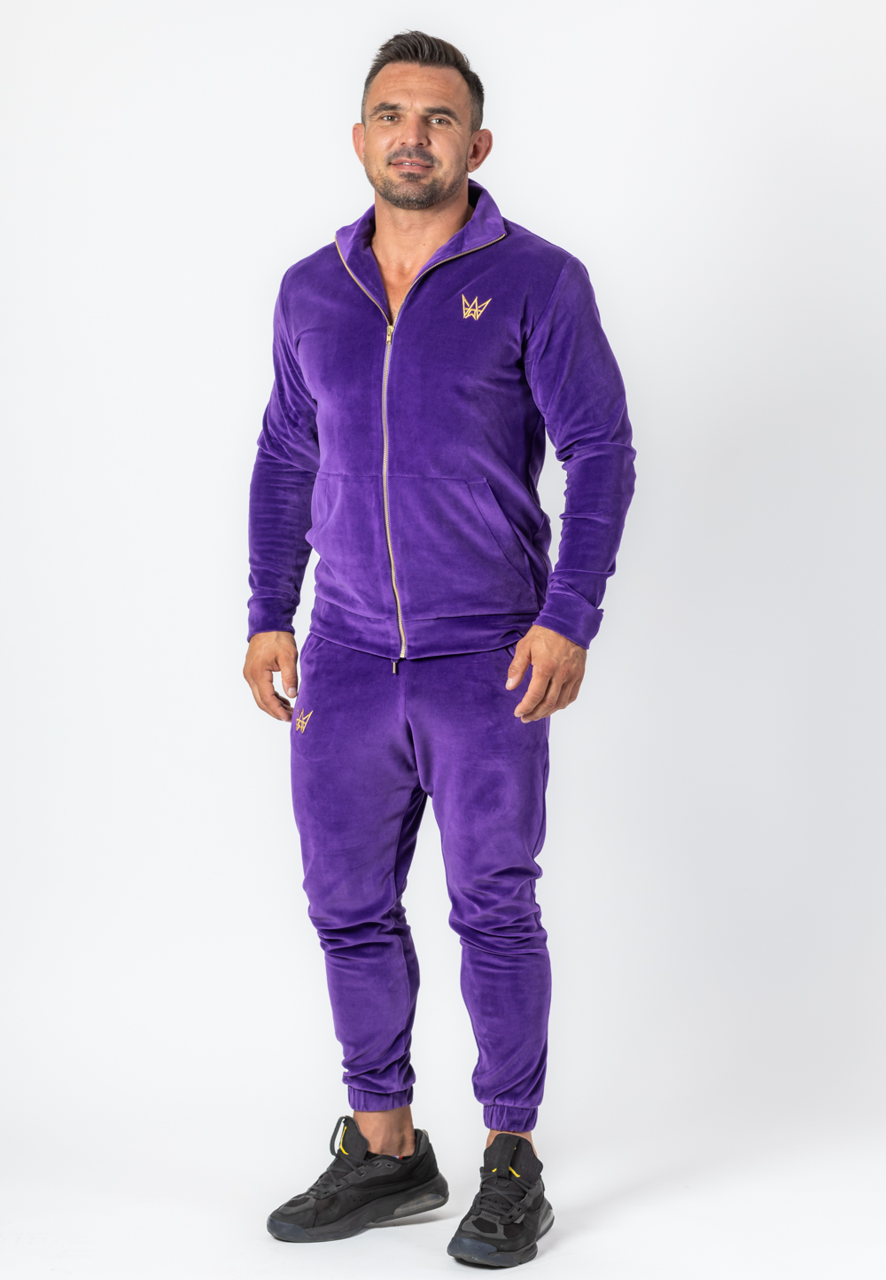 bluza męska fioletowa