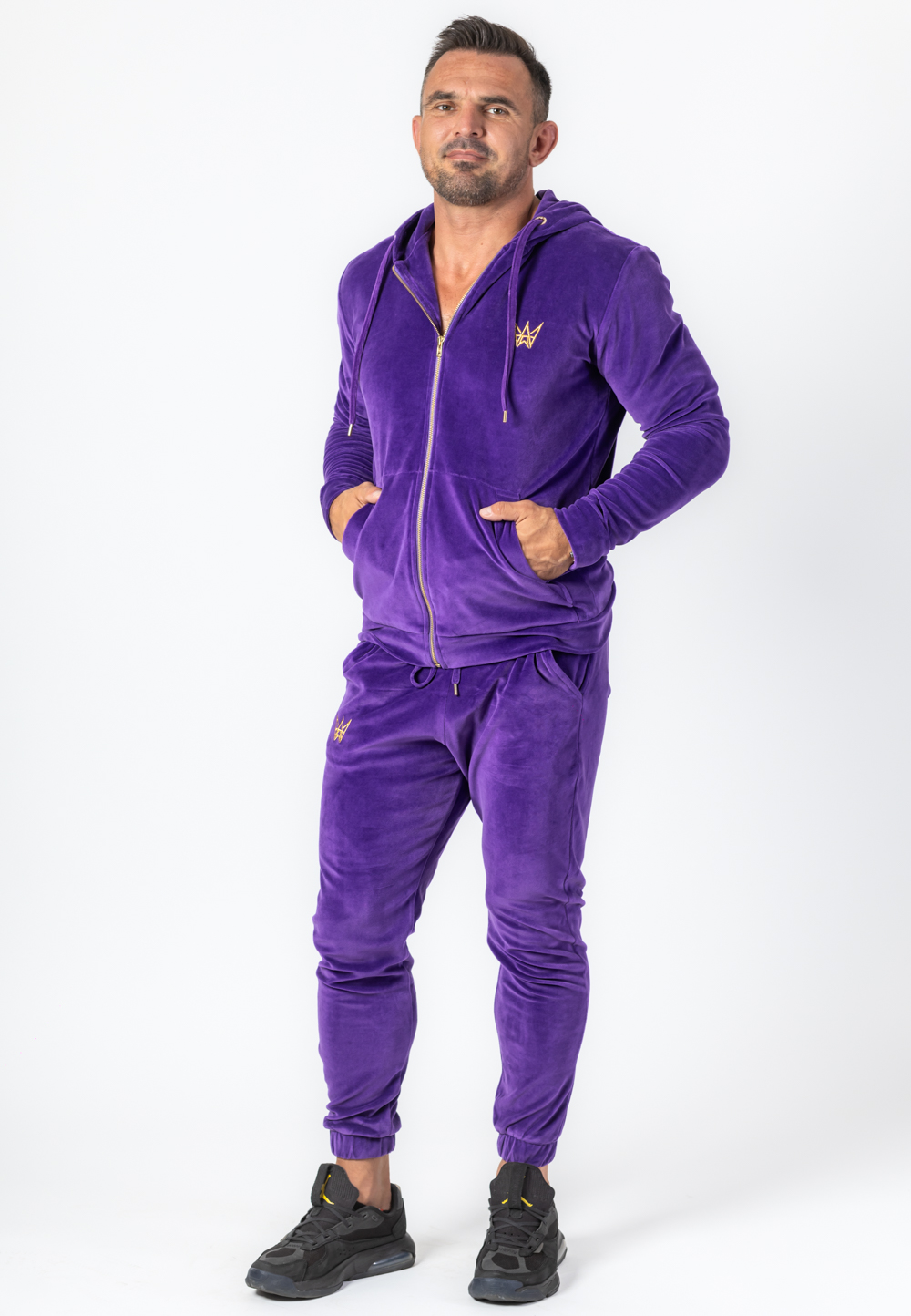 męska bluza fioletowa