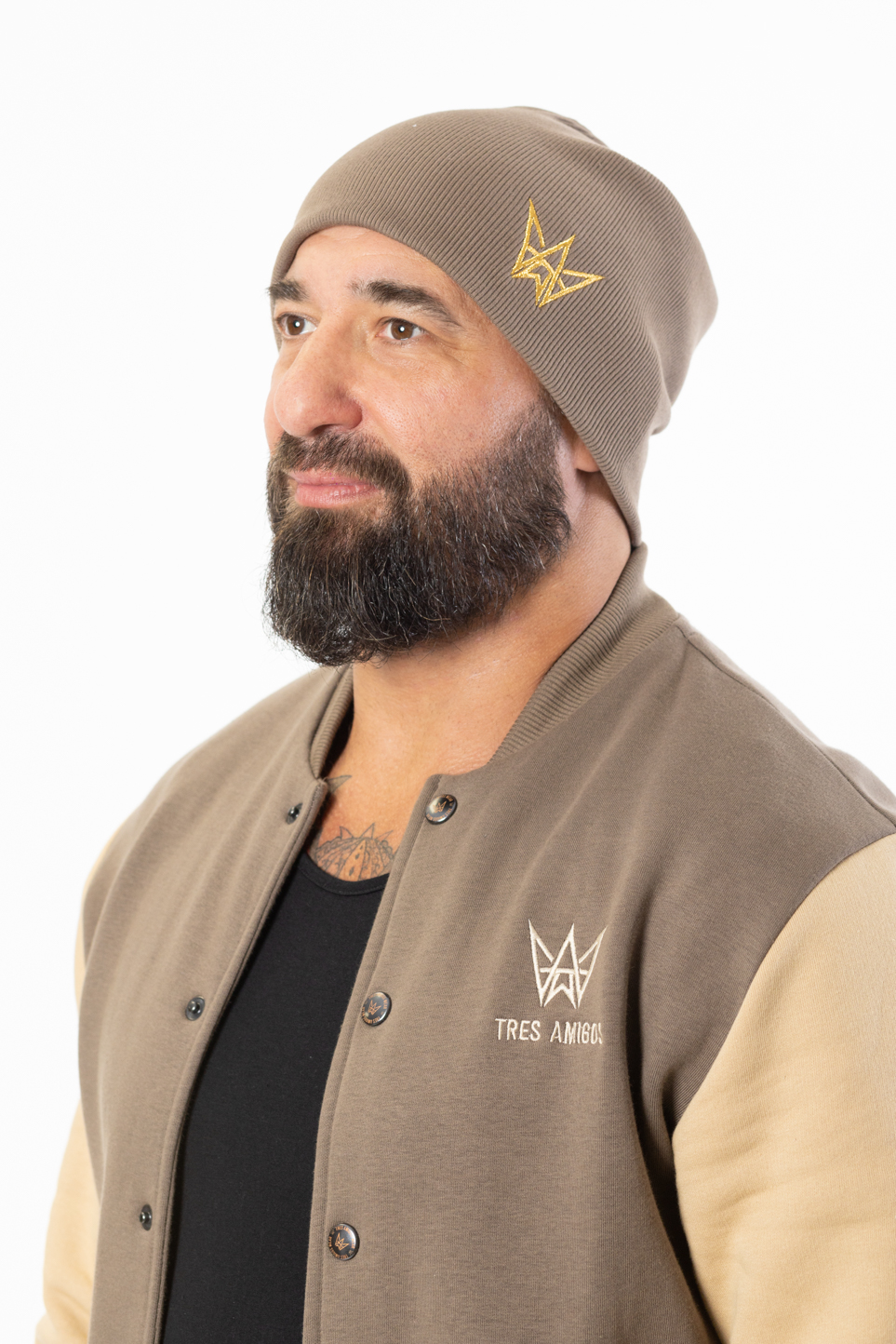 czapka brazowa meska