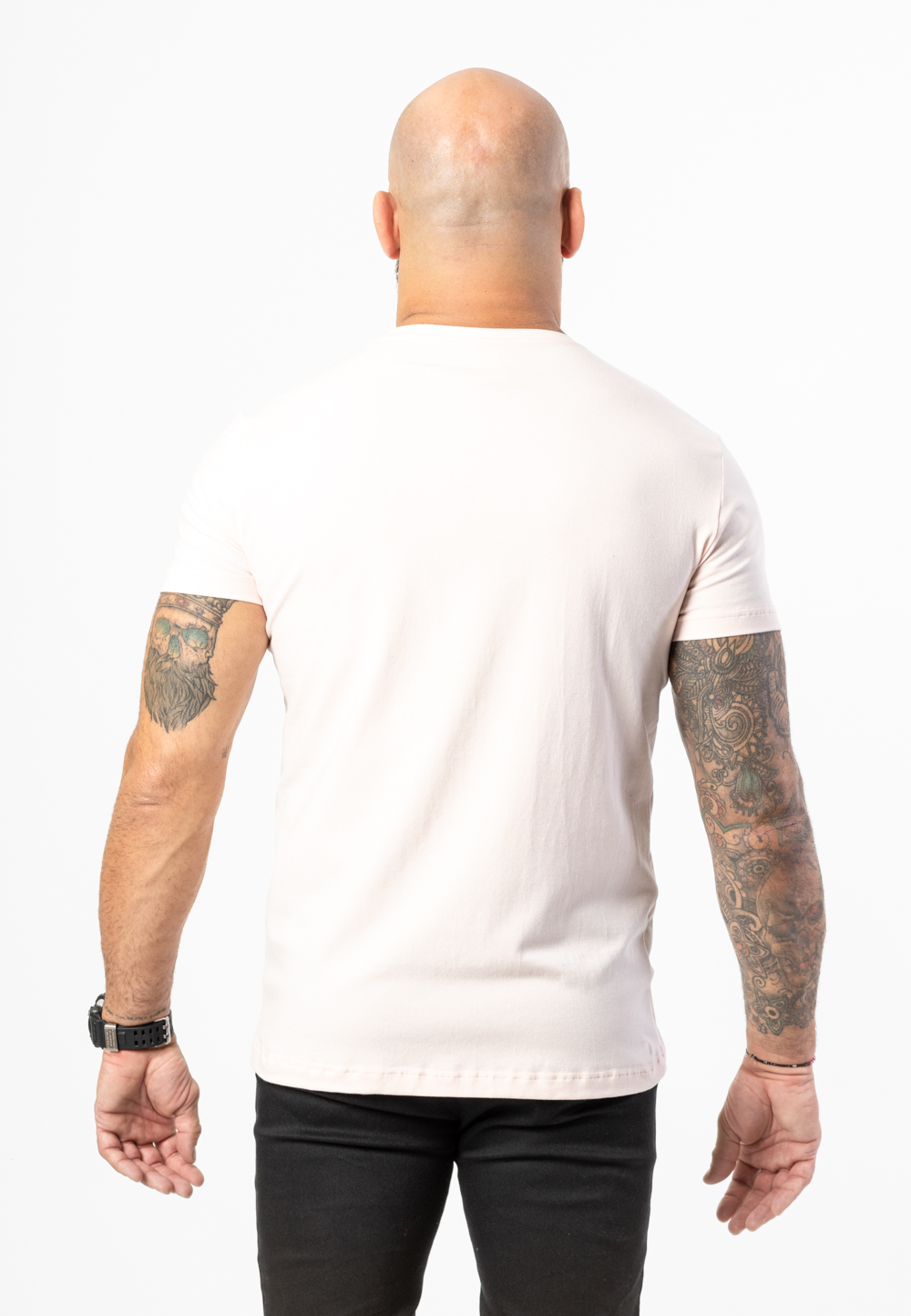 czarna koszulka slim fit