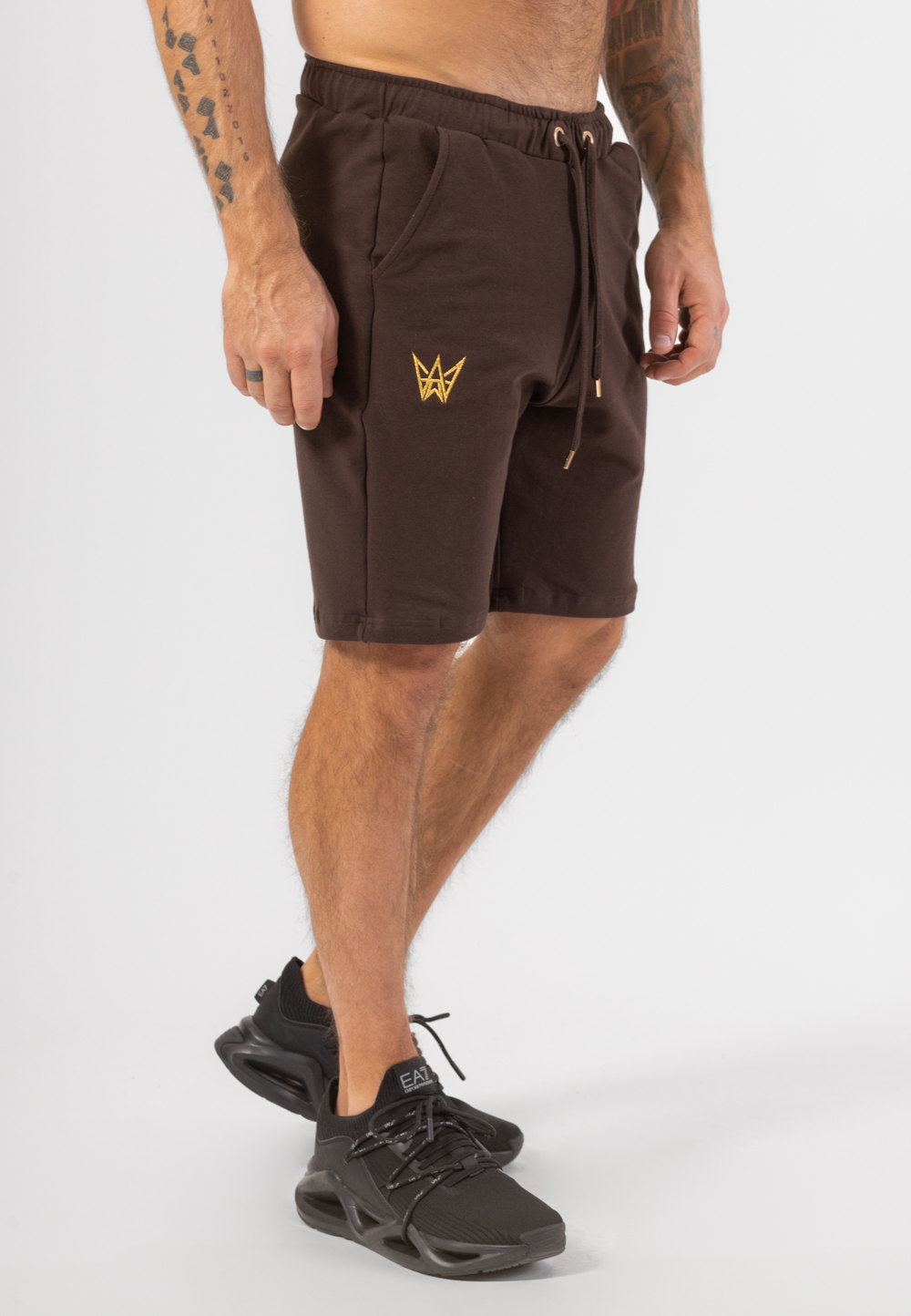 czekoladowe spodenki dresowe