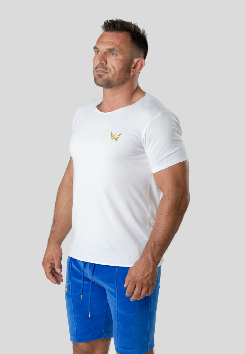 Koszulka Krótka Standard Biała - Złota Korona