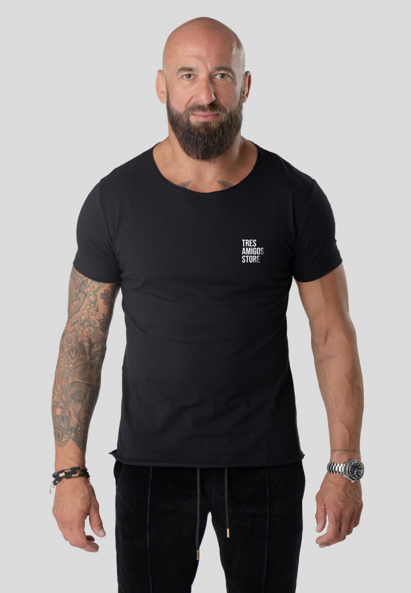 Koszulka Krótka Paco Slim Fit Store - Czarna 25