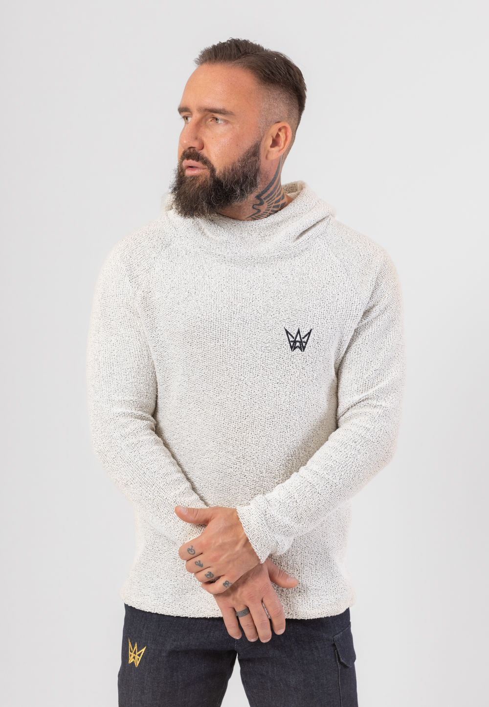 Bluza Z Kapturem Sheep - Jasnoszara 3 Bluza Z Kapturem Sheep - Jasnoszara