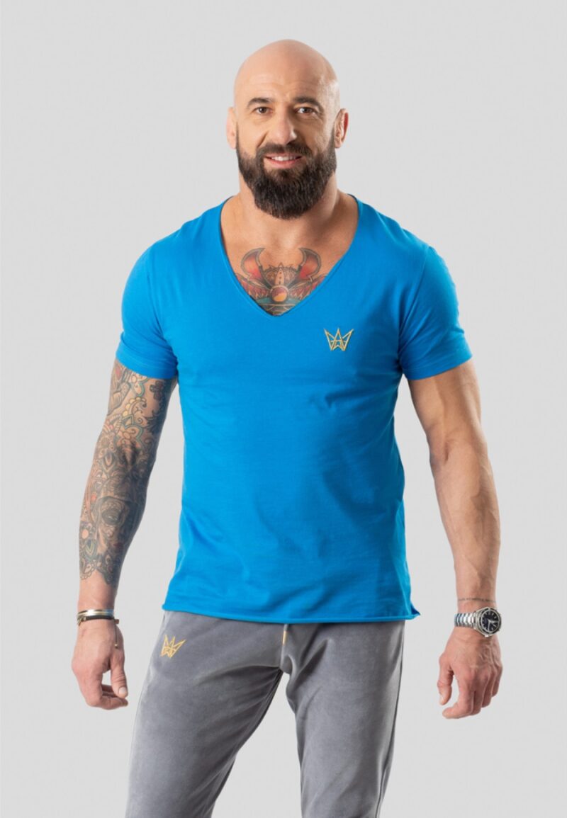 Koszulka Krótka Deepneck Morska - Złota Korona