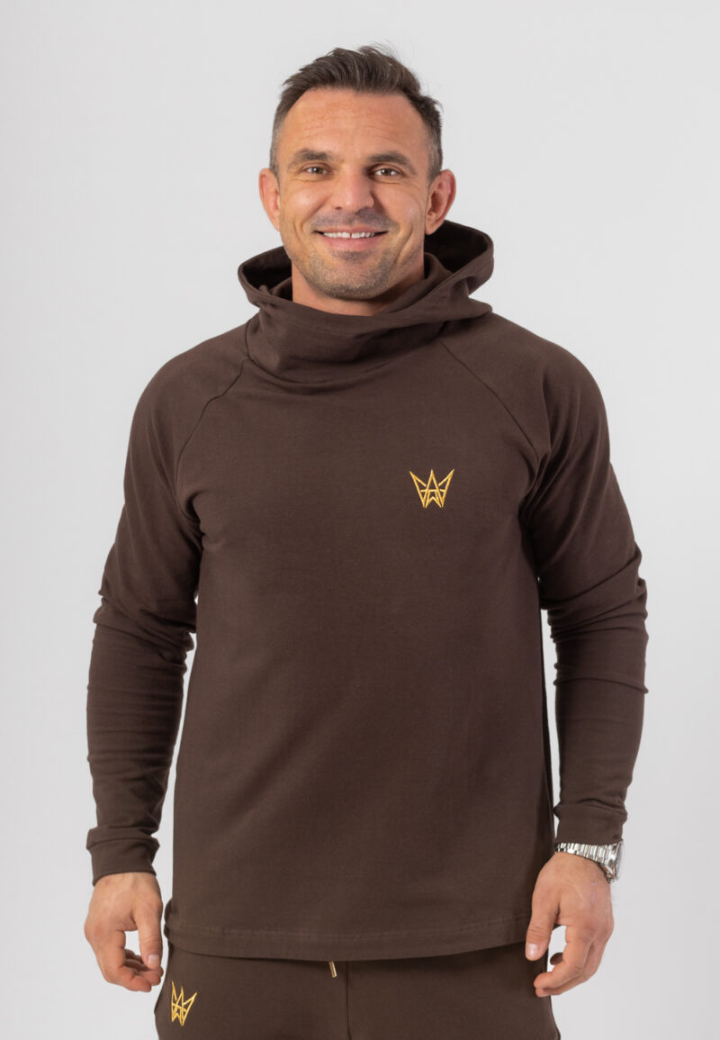 Bluza Z Kapturem Urban Motion - Czekoladowa