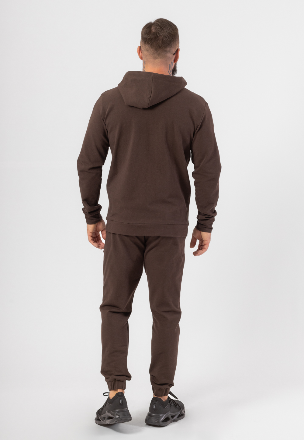 Komplet Dresowy Urban Motion Bluza Rozsuwana Z Kapturem I Spodnie Czekoladowy 3 Komplet Dresowy Urban Motion Bluza Rozsuwana Z Kapturem I Spodnie Czekoladowy