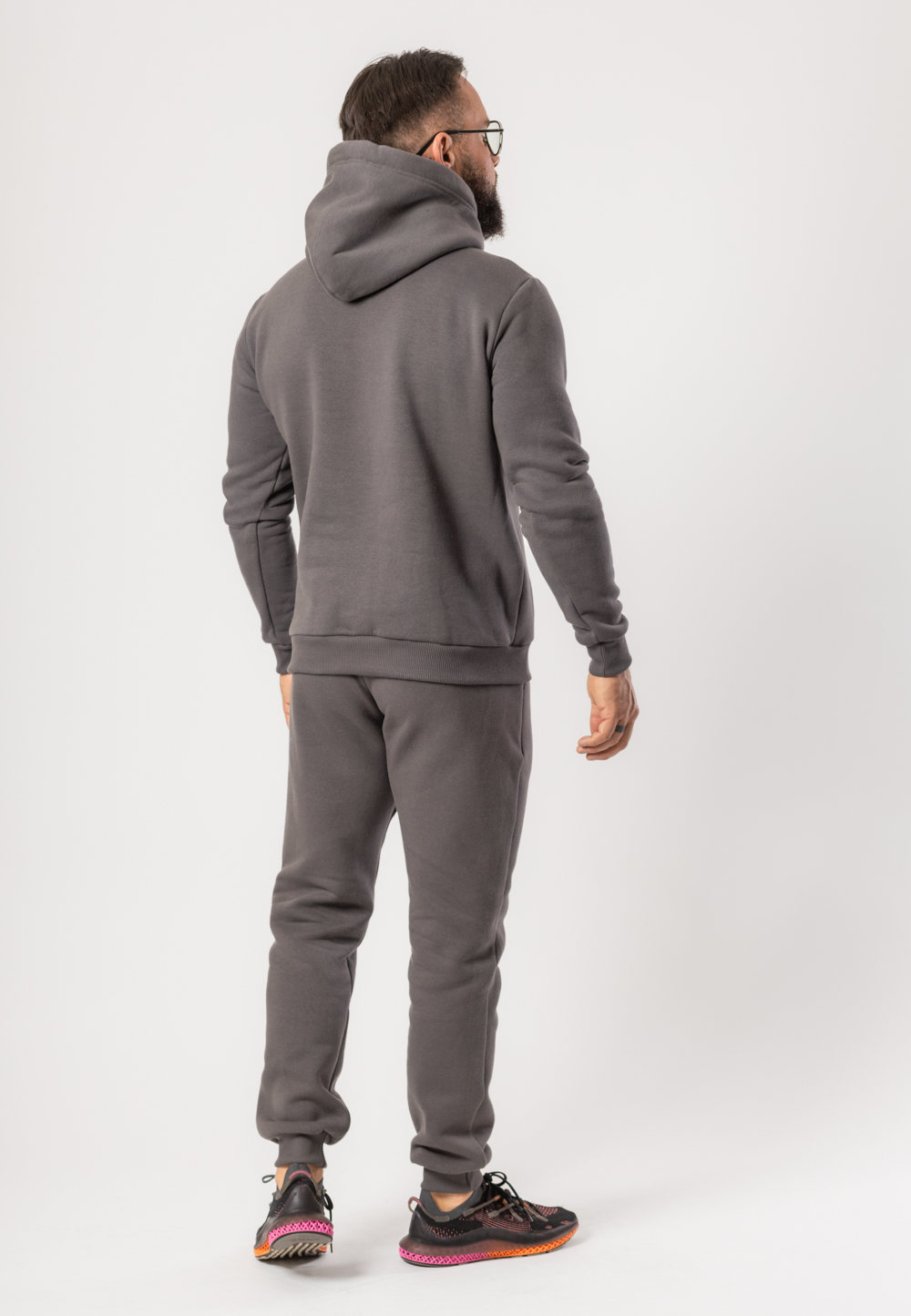 Komplet Dresowy Grizzly Bluza Z Kapturem I Spodnie Szary 3 Komplet Dresowy Grizzly Bluza Z Kapturem I Spodnie Szary
