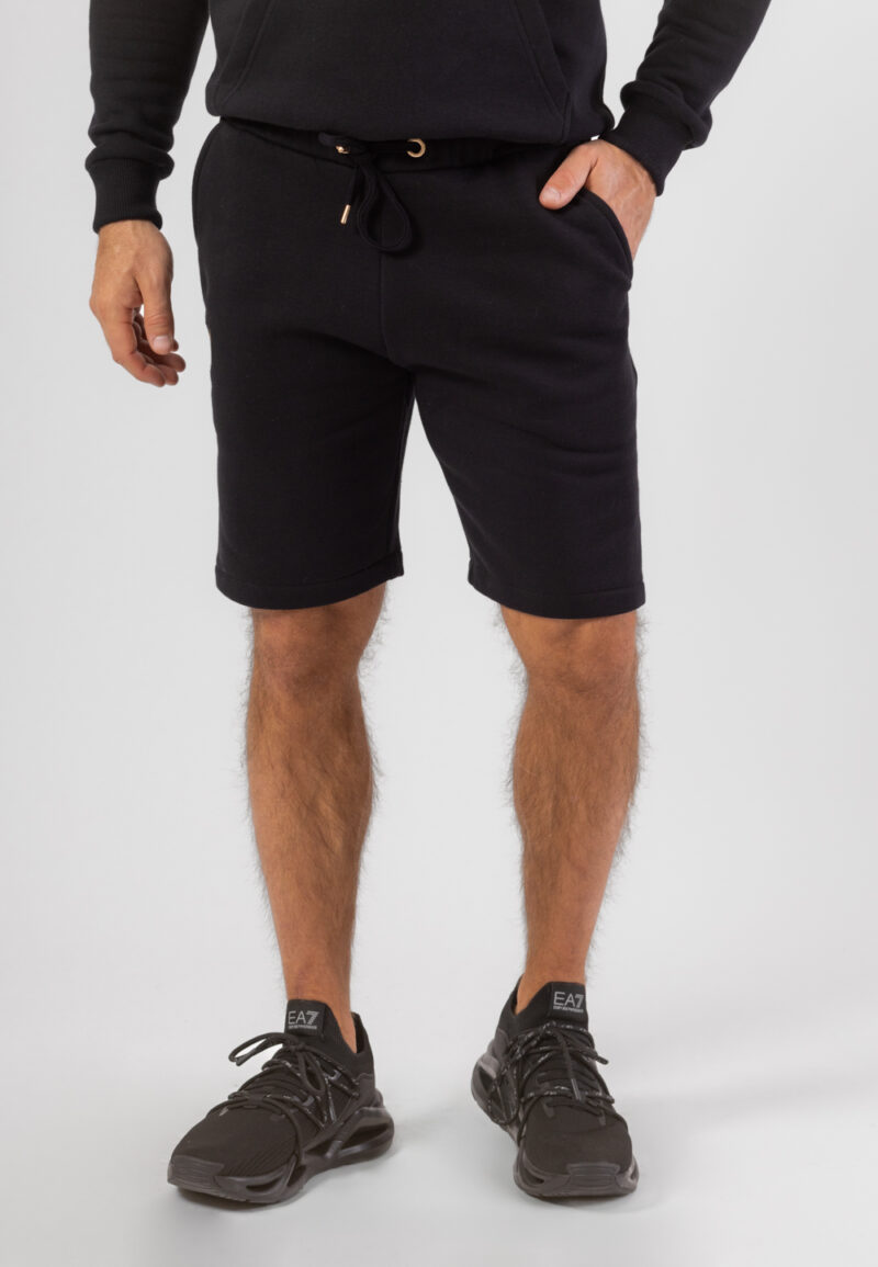 Krótkie Spodenki Grizzly Bawełniane Grube - Czarne