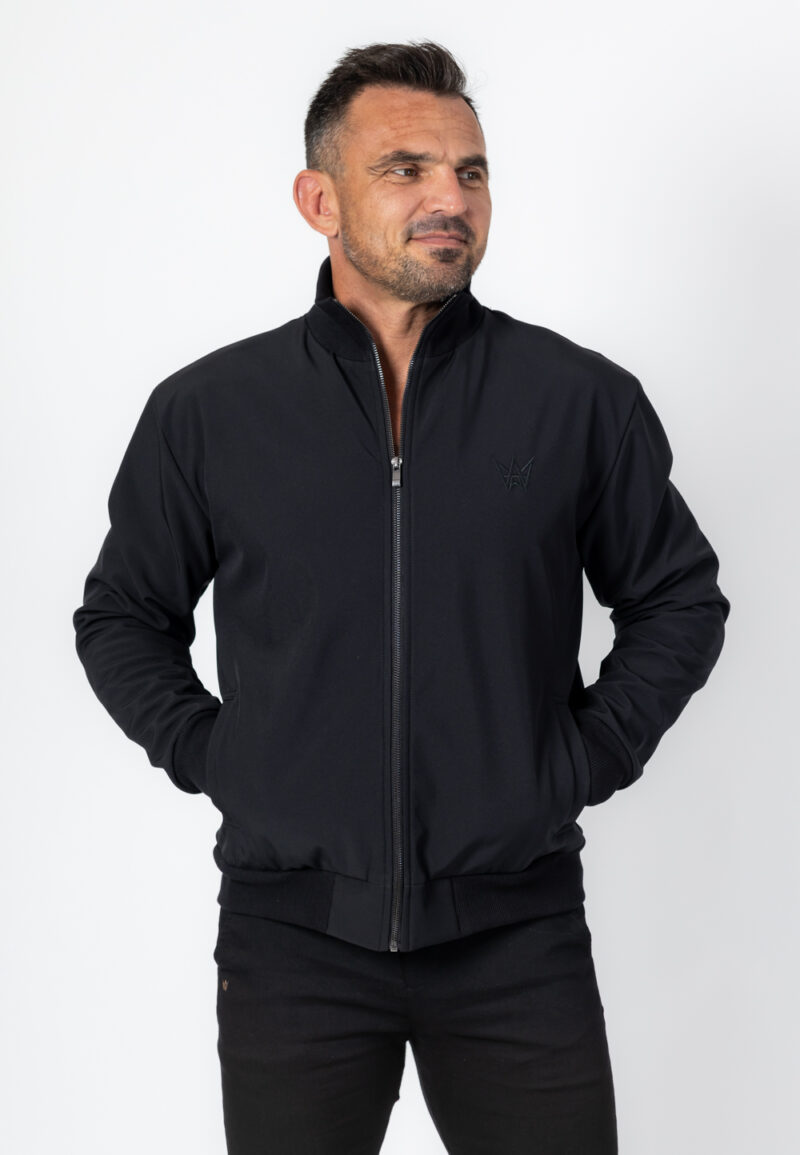 Kurtka Rozsuwana Softshell Czarna - Czarna Korona