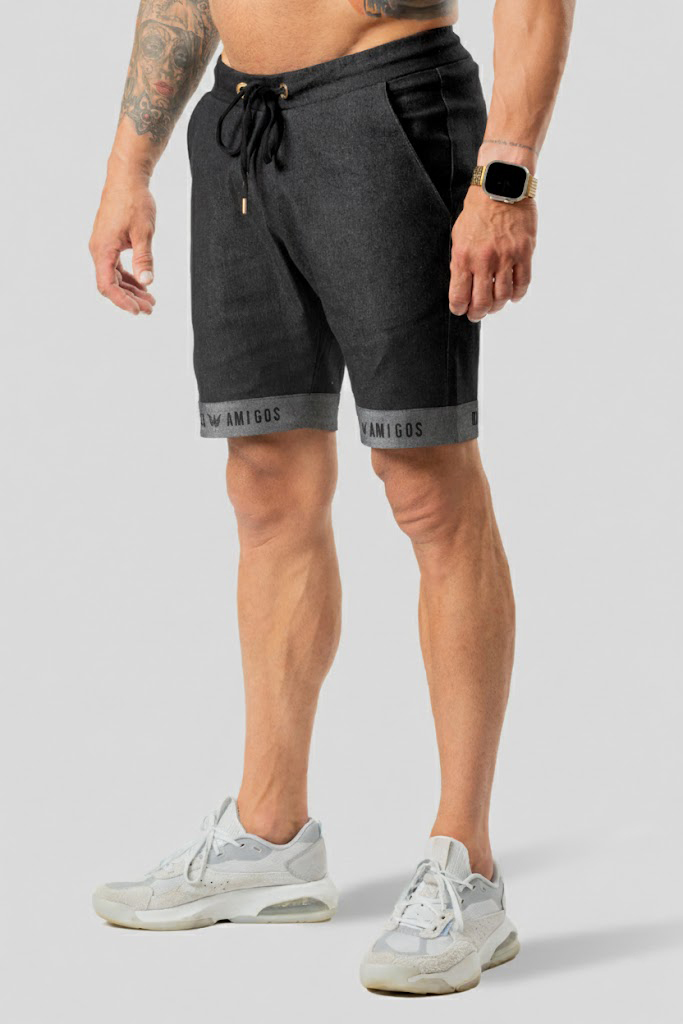 Krótkie Spodenki Jeansowe Z Lycrą - Czarne